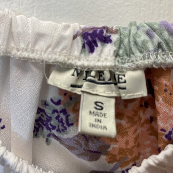 Mileage White floral off the shoulder top - Picture 8 of 9